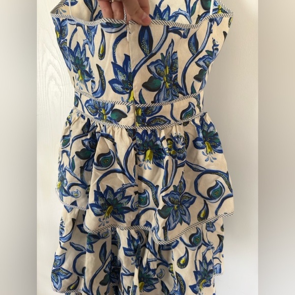 Hunter Bell Berkley Crisscross Halter Tiered Ruffle Midi Dress - Picture 8 of 9